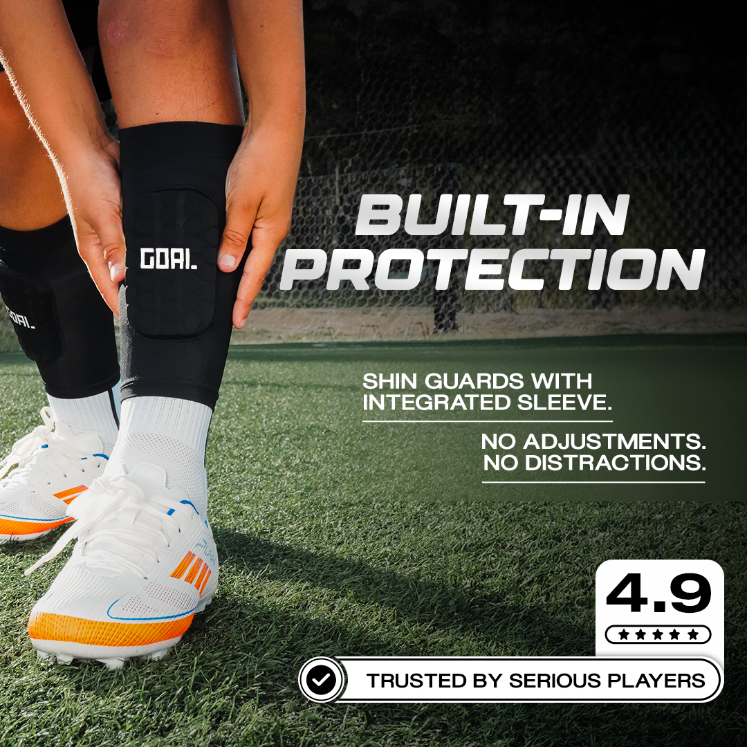 GRIP SOCKS X2 + ESPINILLERAS BUILT IN + MANGA PARA PANTORRILLAS