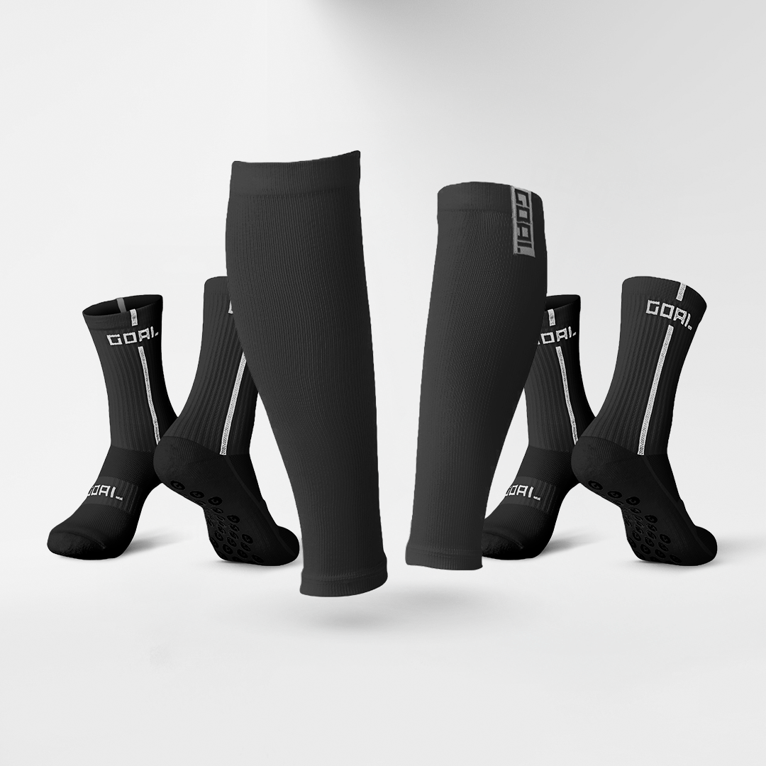 GRIP SOCKS X2 + MANGA PARA PANTORRILLAS